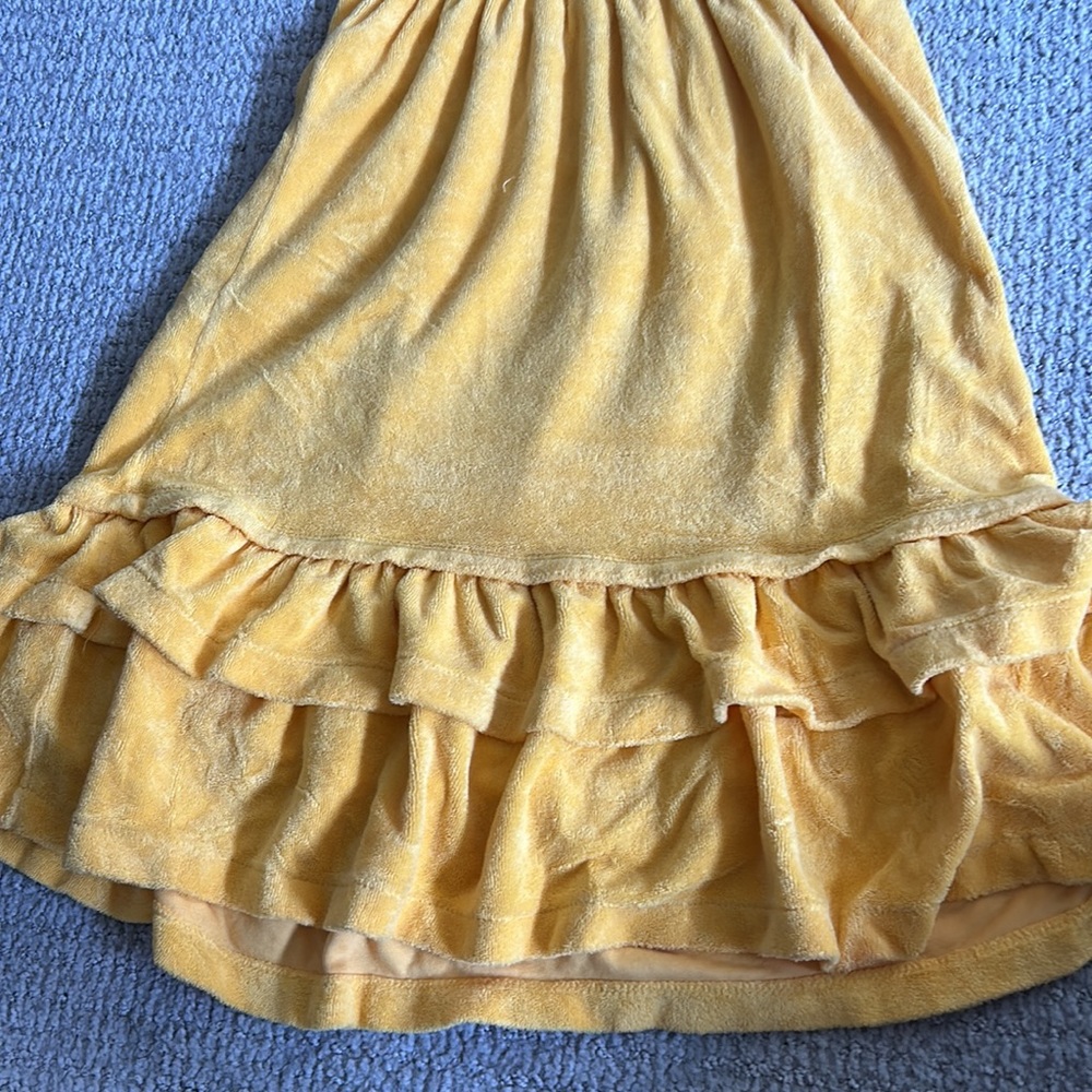 Yellow terry cloth strapless with two ruffles at the bottom. Juicy couture - Picture 3 of 5